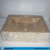 Beige Travertine Sink for Bathroom/Kitchen