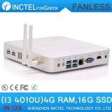 Aluminum Fanless Industrial Mini PC with Haswell Architecture Dual Core Four Threads