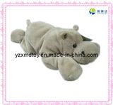 Soft Plush Toy Gray Hippo Toy