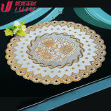 lace cup mat, hollow shape, soft pvc covering material