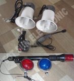 Microphone, Warning Light, Alarm Speaker for Motorcycle Police Equipment