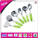 Plastic Handle Stainless Steel Kitchen Tool (FH-KTA11)