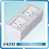 CFW-2US Universal 10A Waterrproof IP55 2 Switches and 2 Sockets