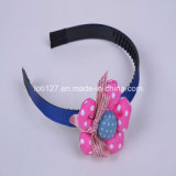 Pink Flower Modelling, English Pattern Bowknot Ornament, Teenage Children Hair Accessories and Fashion Head Hoop, Tiaras