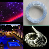 Side Glow Fiber Optic Light with Clear PVC Jacket for Swimming Pool Decoration