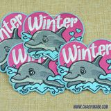 Custom High Quality Cartoon Lovely Dolphin Shape Embroidery 250