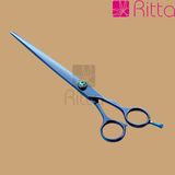 Blue Titanium Pet Grooming Scissors, Made of SUS440c Stainless Steel