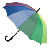 Outside Rainbow Printing Straight Umbrella (JS-066)