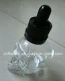 15ml/30ml/50ml Skull Head Glass Eliquid Bottle with Child Proof Dropper