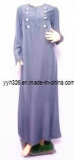 2014 Latest New Design Arabic Grey Abaya Islamic Women Abaya Muslim Long Dress