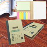Hot Selling 8-Digit Solar Office Notebook Calculator with Pen for Promotion