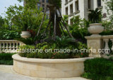 White Marble Stone Outdoor Garden Carving Flower Pot