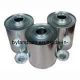 500ml Metal Tin Can with Screw Cap and Brush