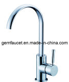 Brass Single Handle Single Hole Sink Faucet Kitchen in Chrome (21909)