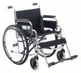 Lifted Armrest and Footrest Chrome Steel Wheelchair