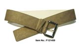 Khaki Simple Style Women Belt