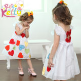 Hot Sale Baby Girl Dress with Heart Patterns (9106#)