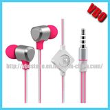 2014 Hottest Innovative Aluminum Metal Earphone with Mic