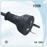 Argentina Two Wire Power Cord with Plug (Y009)