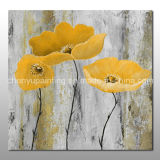 Abstract Yellow Flower Oil Painting