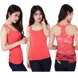 Ladies Sexy Lace Embroidery Belt Tank Tops Fashion Vest T-Shirt Women Top