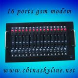 RJ45 Interface, 16 Ports SIM Card GSM Modem, Support TCP/IP Protocol (Q2406-16)