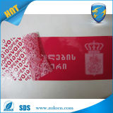 Colorful Warranty Void Labels/Warranty Void Adhesive Label