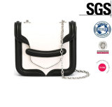 Black and White Satchel Handbag Shoulder Bags (LDO-15480)
