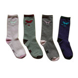 Women Cotton Socks with Stripes Ws-90