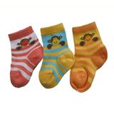 Jacquard Cotton Baby Socks Colored Toe&Heel Bs-52