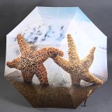 Manual Open Artistic Design Landscape 55cmx8panels Fashionable Folding Umbrella, Eiffel Tower Umbrella