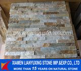 Gold Cleft Slate Stacked Stone Wall Cladding