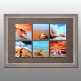 6 Panels Painting Popular Multi Wall Art Floating Glass Framed Painting