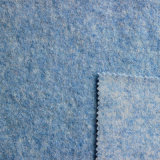 Knitted Melange Wool Ployester Blend Fabric