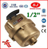 Volumetric Rotary Piston Brass Liquid-Sealed Register Class C Water Meter (LXH-15A-40A)