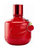 Red Color Woman's Glass Perfume Bottle