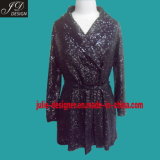 Sequins-Embroidery Overcoat
