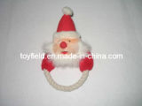 Rope Toy Plush Santa Claus Tug Chew Pet Toy