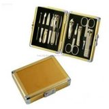 Golden Aluminum Nail Art Beauty Case (HO-2001)