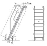 Aluminium Or Stainless Steel Inclined Ladder