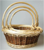 Hot Sale New Eco-Friendly Round Shape Willow Fruit Basket