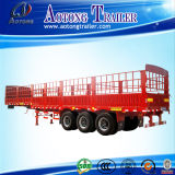 Best Selling Aotong Brand 3 Axles Livestock Fence Semi Trailer