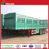 Tri-Axle Livestock Trailer with Detachable High Wall