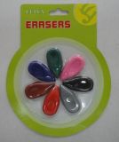 7PCS Colorful Customized Rubber Eraser
