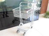 Canadian Style Double Basket Shopping Trolley