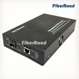 10g SFP+ to RJ45 Ethernet Media Converter, 10g Standalone Web Smart Converter