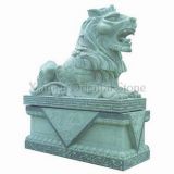 Natural Granite Stone Garden Decoration Lion Animal Carving Sculpture