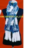 Rex Rabbit Fur Knitted Scarf (OFS238)