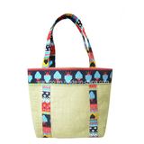 Eco-Friendly Linen Woman Handbag with Printing