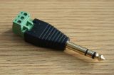 6.35mm Stereo Plug with Screw Terminal (Y 3014)